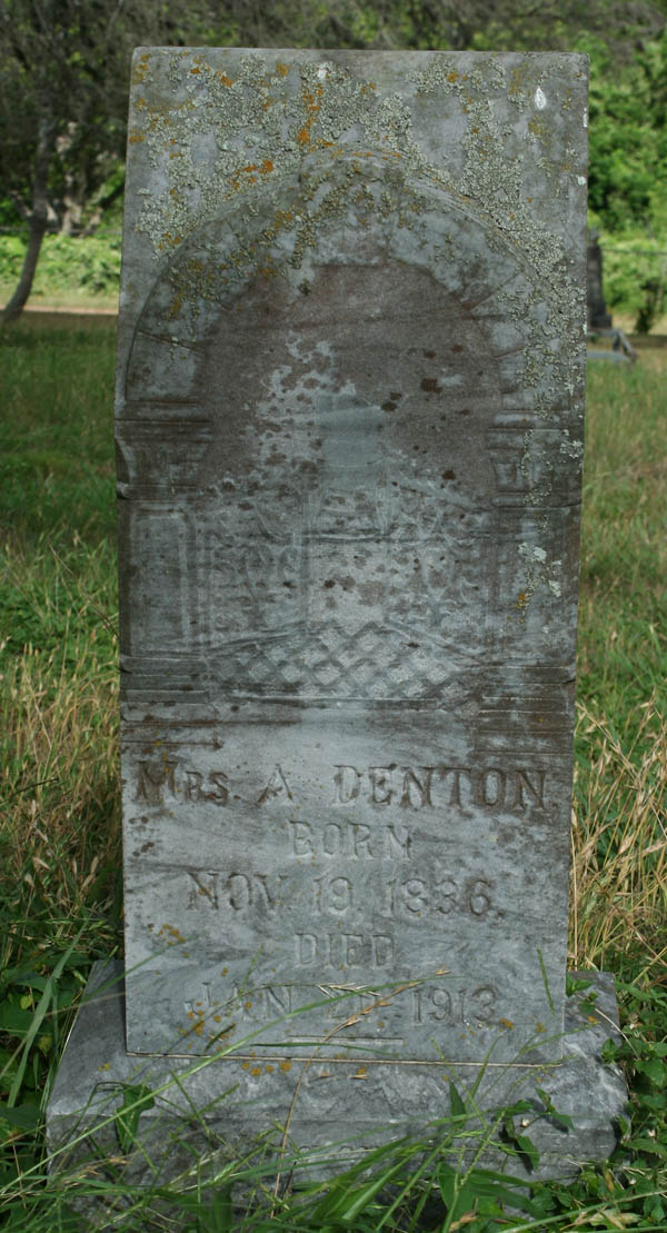 Mrs. A. Denton tombstone