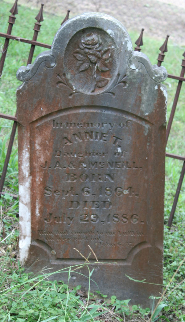 Annie T. McNeill tombstone