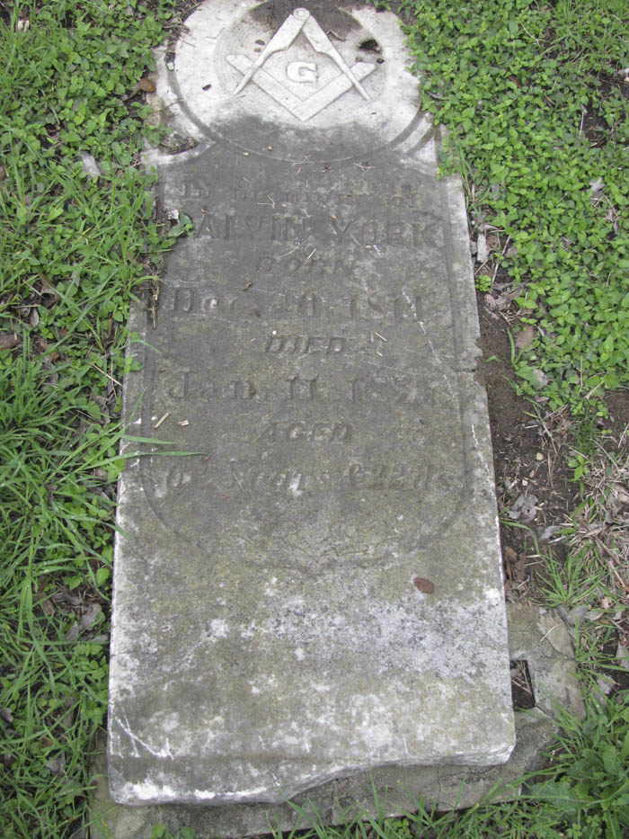 Calvin York tombstone