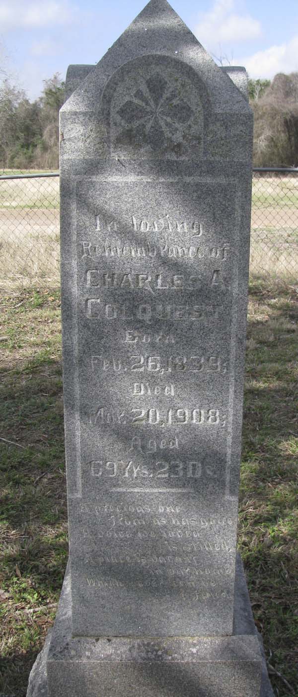Charles A. Colquest tombstone