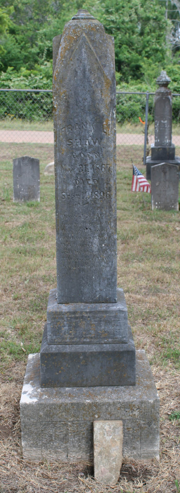 Frank L. Shaw tombstone