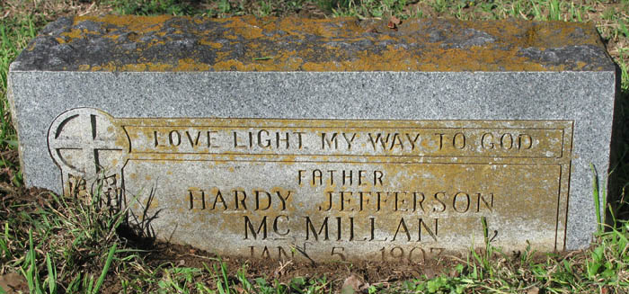 Hardy Jefferson McMillan tombstone