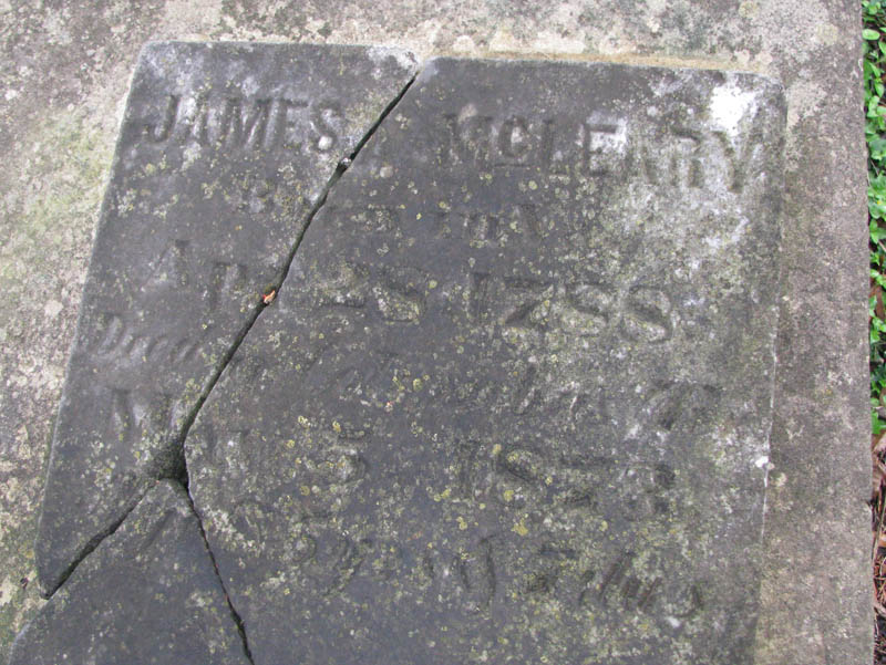James McLeary tombstone