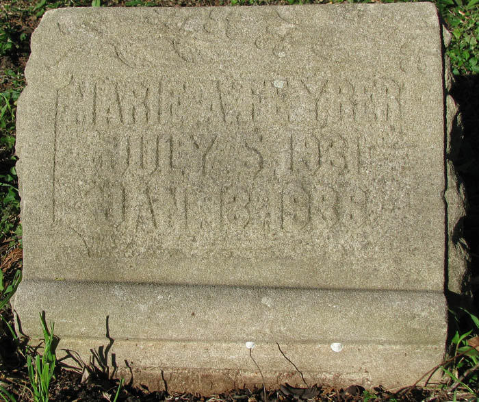 Marie A. Feyrer tombstone