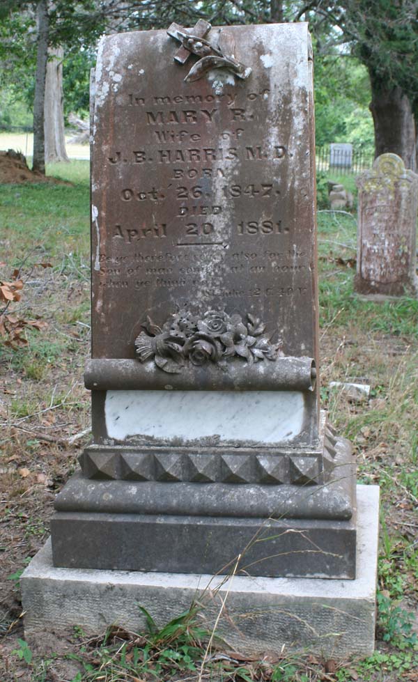 Mary R. Harris tombstone
