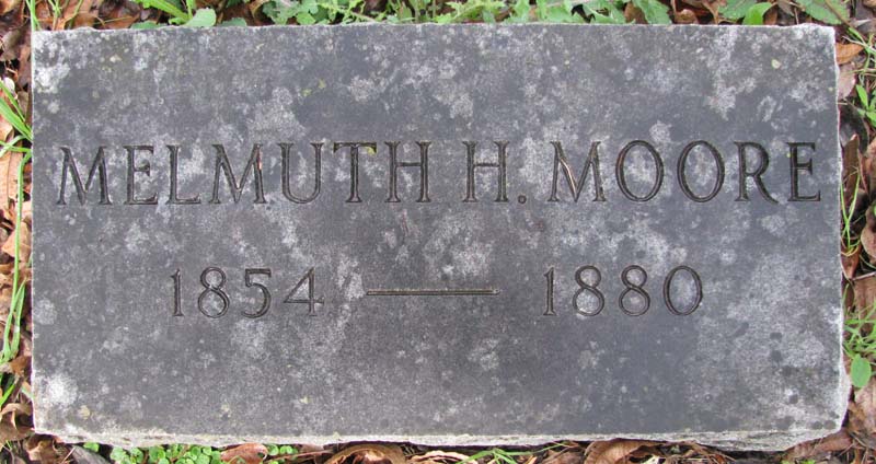 Melmuth H. Moore tombstone
