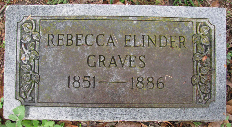 Rebecca Elinder Graves tombstone