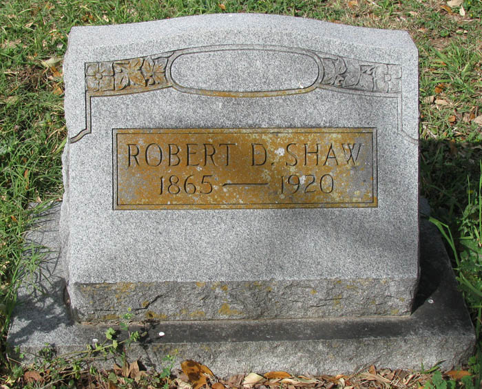 Robert D. Shaw tombstone