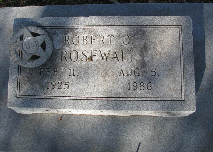 Robert O. Rosewall tombstone