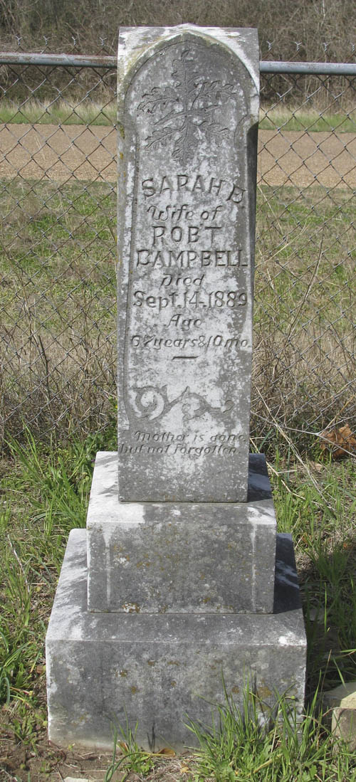 Sarah E. Campbell tombstone